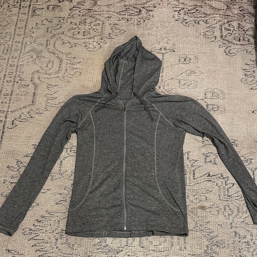Patagonia Heather Charcoal Zip-Up Hoodie Large Women’s